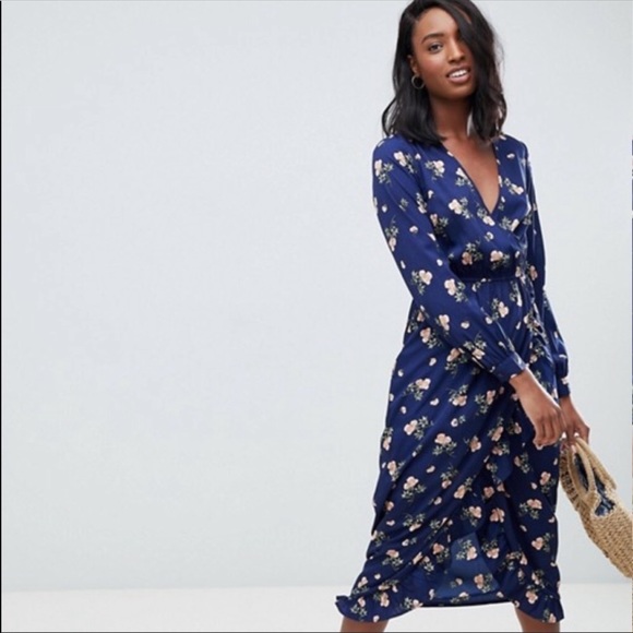 ASOS Curve Dresses & Skirts - HP x3! 🌟 ASOS Plus Faux Wrap Dress w/ Ruffle